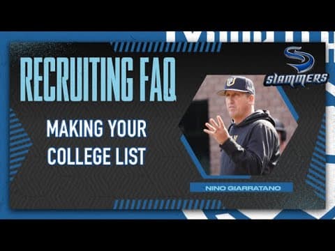 Recruiting FAQ: How do you make your list?